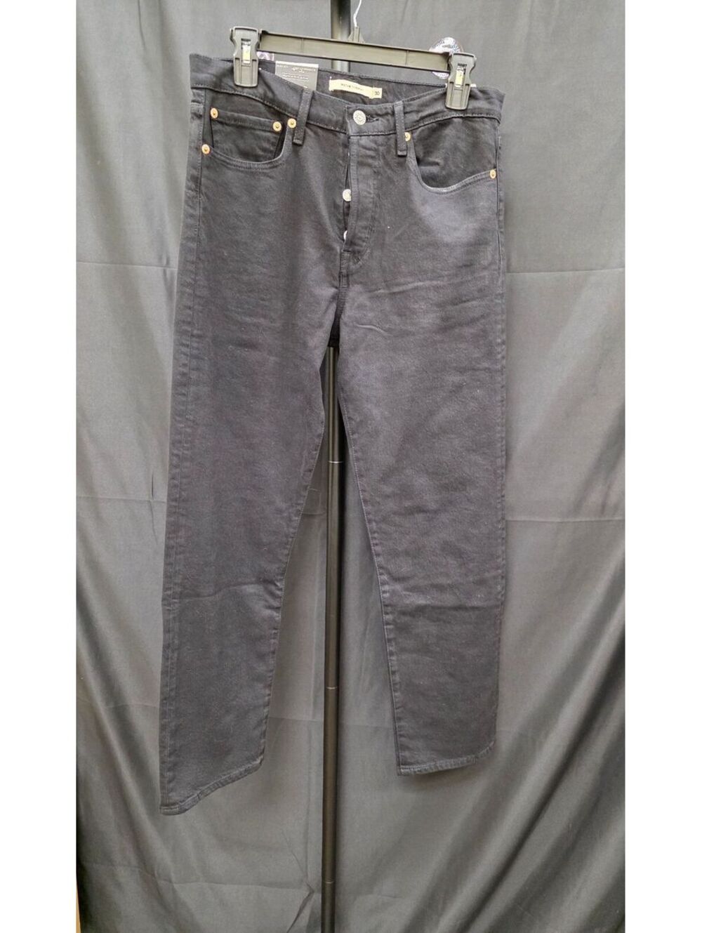 Levi’s Women’s Wedgie Straight Jeans Black Sprout Size 30